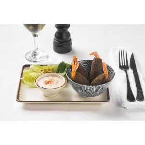 Gambas entières en croûte de falafel