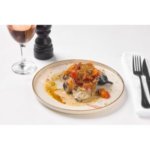 Salade d’aubergine grillée au feu de bois